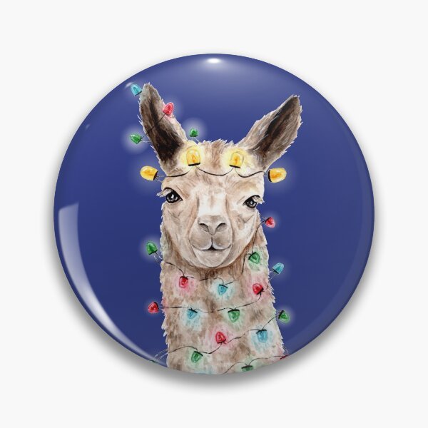 Item preview, Llama with Fairy Lights - Watercolour Painting designed and sold by Pattokarts.