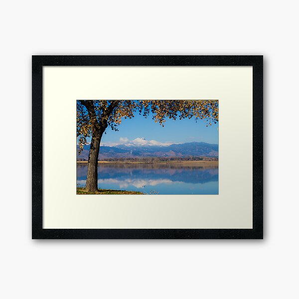 Reflections of Longs Peak Framed Art Print