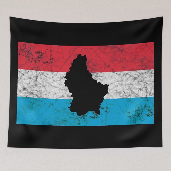 Item preview, Luxembourg Flag Silhouette designed and sold by crizzinho.