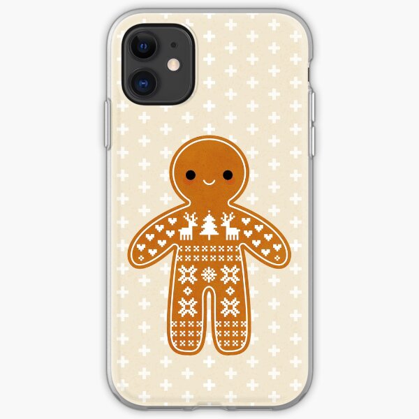 Sweater Pattern Gingerbread Cookie iPhone Soft Case