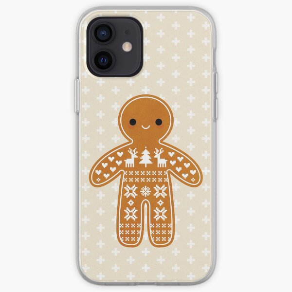 Sweater Pattern Gingerbread Cookie iPhone Soft Case