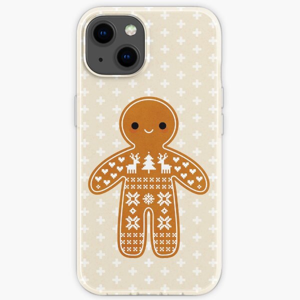 Sweater Pattern Gingerbread Cookie iPhone Soft Case