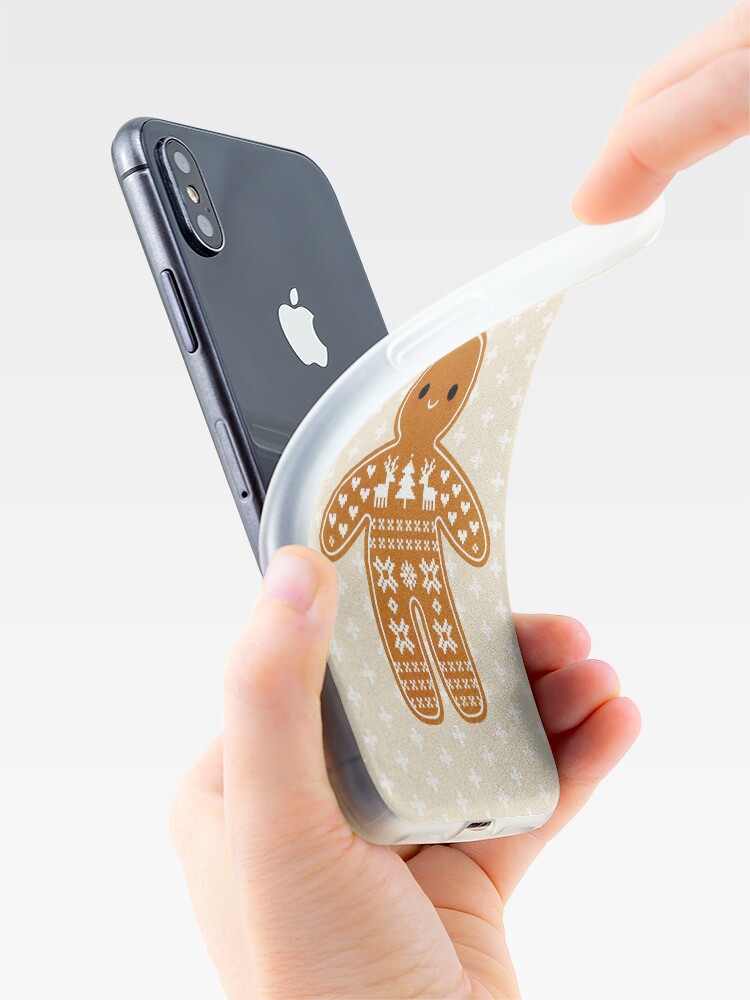 Alternate view of Sweater Pattern Gingerbread Cookie iPhone Case & Cover