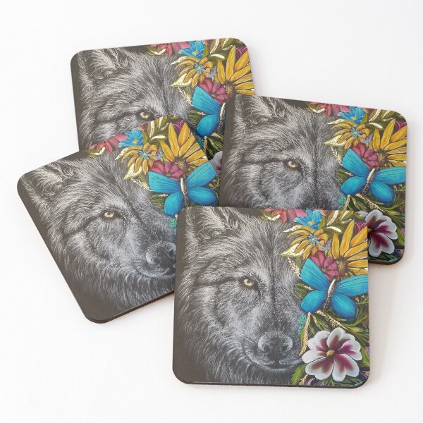 Item preview, Wildflower Wolf designed and sold by laurenaimee-art.