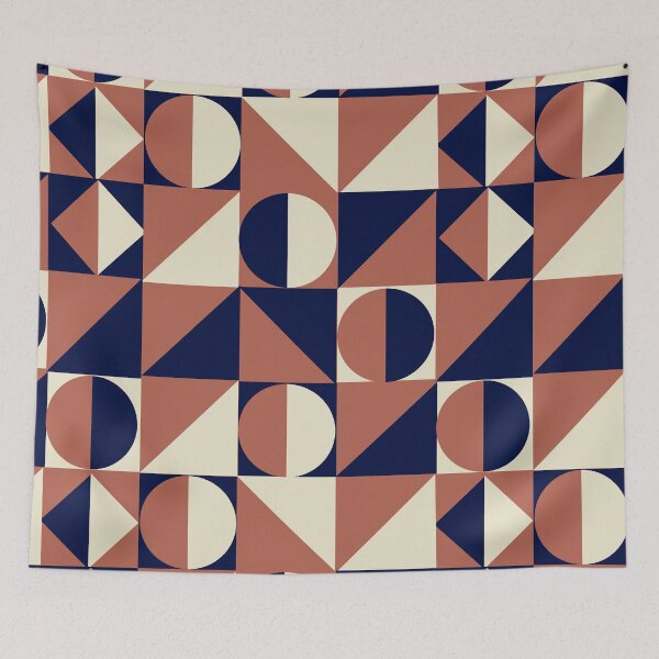 Item preview, a study in polygons (navy/dusk/cream) designed and sold by quinnhopp.