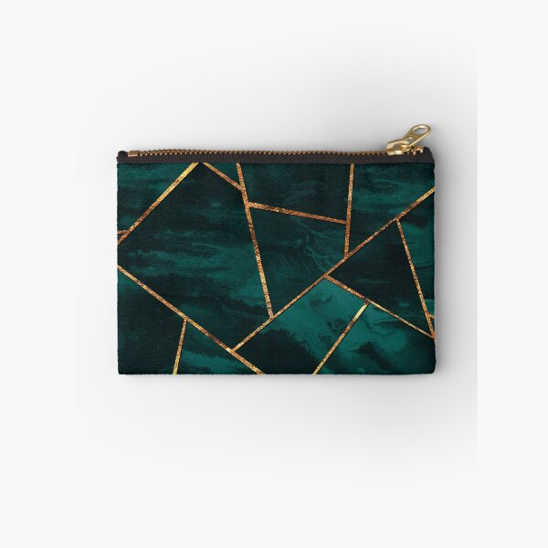 Item preview, Dark Teal Ink Copper Gold Geometric Glam #1 #geo #decor #art (Photo of Foil Only - Not Reflective) designed and sold by Anita's & Bella's Art.