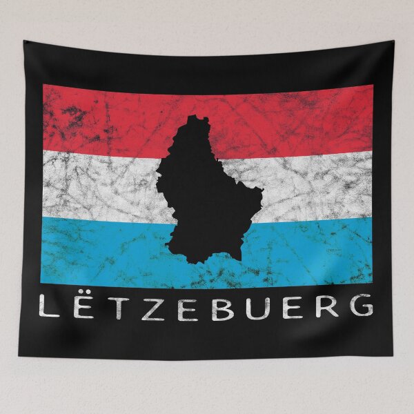Item preview, Luxembourg Flag Silhouette designed and sold by crizzinho.