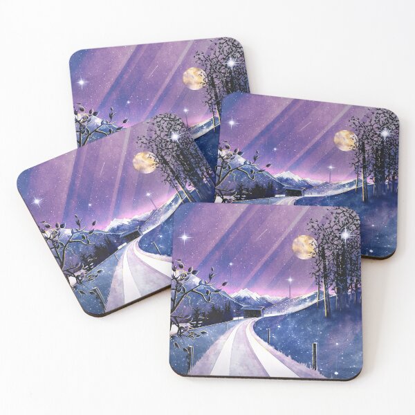 Item preview, Mountains and Fields Watercolor designed and sold by schwebewesen.