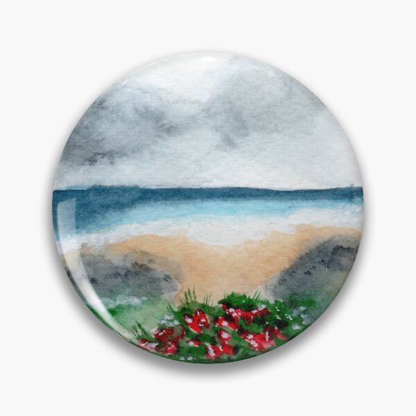 Item preview, Somewhere between Ebb and Flow - Round - Watercolour Painting designed and sold by Pattokarts.