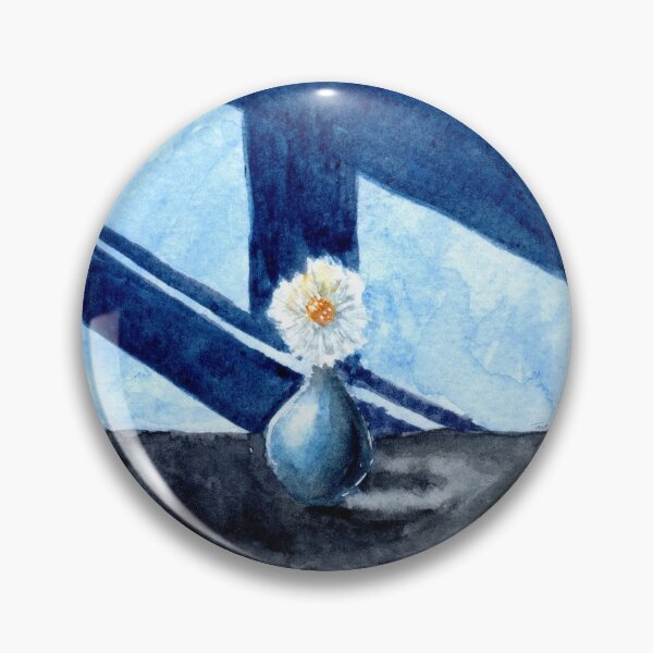 Item preview, Flower Vase - Round - Watercolour Painting designed and sold by Pattokarts.