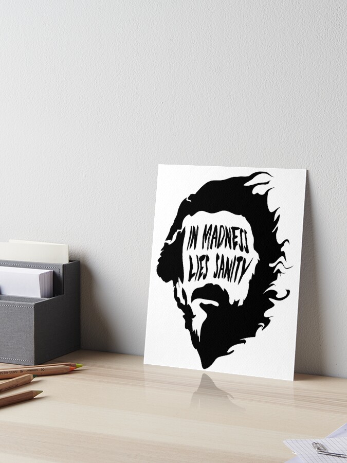 Alan Watts in Madness Lies Sanity quote sticker