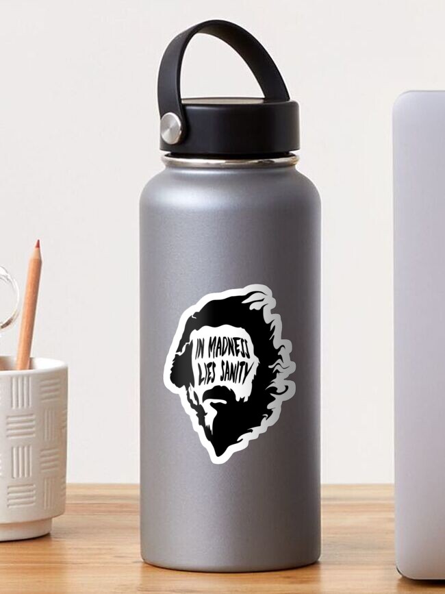Alan Watts in Madness Lies Sanity quote sticker