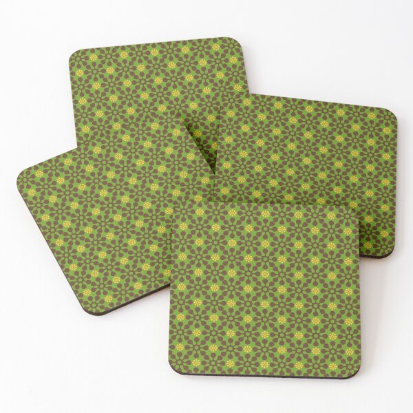 Item preview, Green decorative pattern designed and sold by Gaspar Avila.