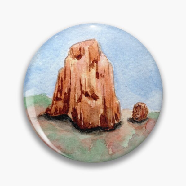 Item preview, Canyon - Round - Watercolour Painting designed and sold by Pattokarts.