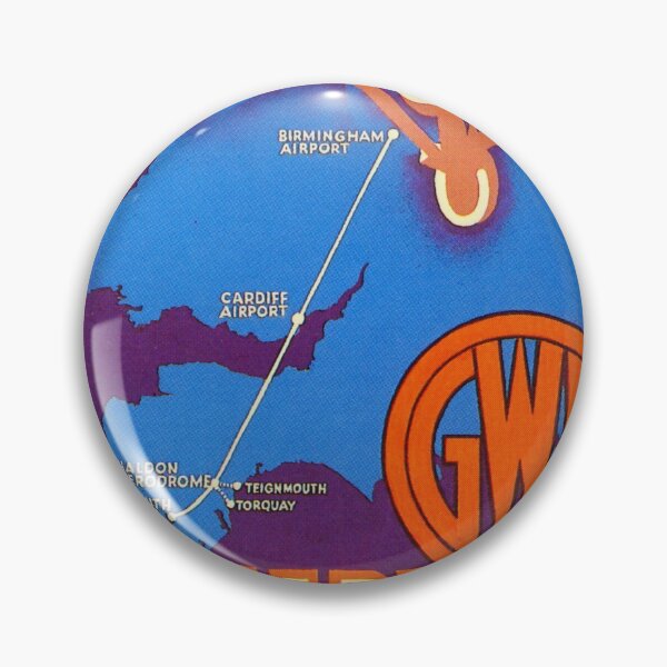 Artikelvorschau, GWR Airservices vintage travel poster entworfen und verkauft von stickart-marek.