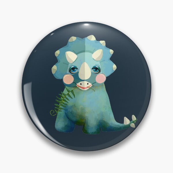 Item preview, Blue Triceratops Dinosaur designed and sold by Karin Taylor.