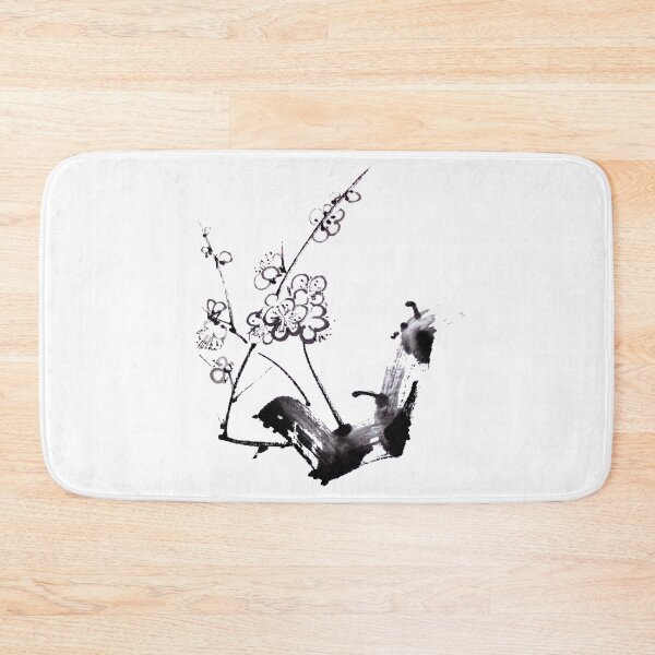 Item preview, Plum blossom sumie ink painting designed and sold by ladyshekk.