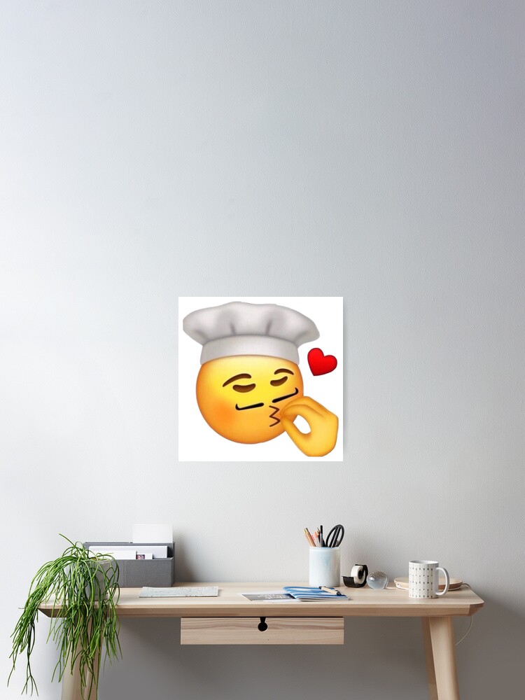 Chefs Kiss Emoji Sticker Poster