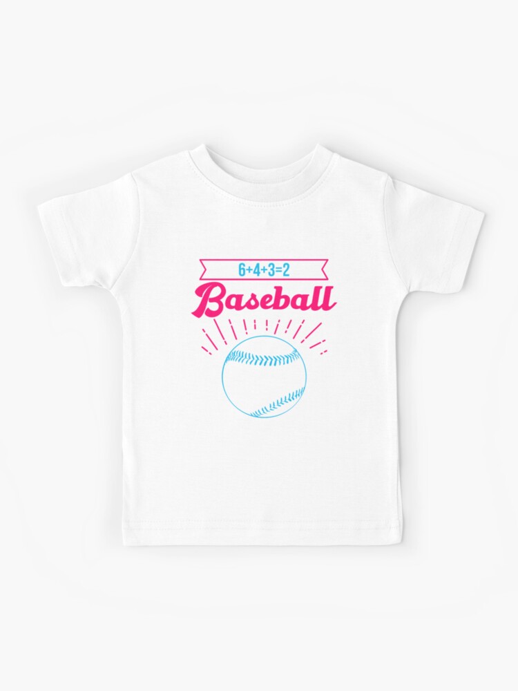 Baseball Math 6 4 3 2 Double Play Funny Sports T-Shirt