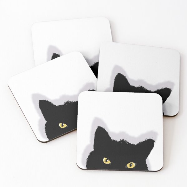 Item preview, Black Cat Peeking designed and sold by HectorCantres.