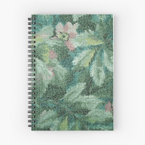 Item preview, Vintage Crackled Floral Abstract Wallpaper designed and sold by FuzzyHoney.