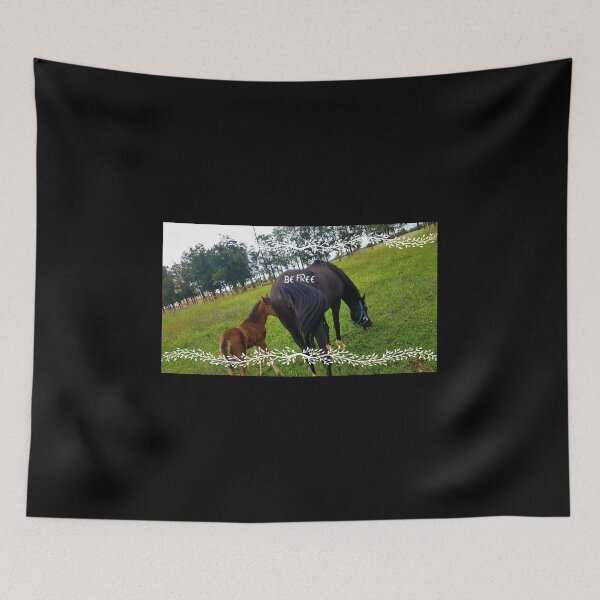 Item preview, green field with two beautiful hoses  designed and sold by lamiabent.