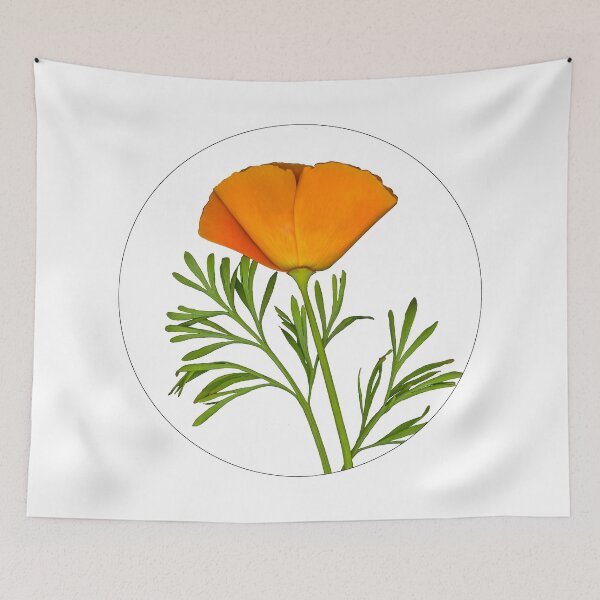 Item preview, Photo of a Golden Poppy in a Circle designed and sold by SusanEileenEvans.