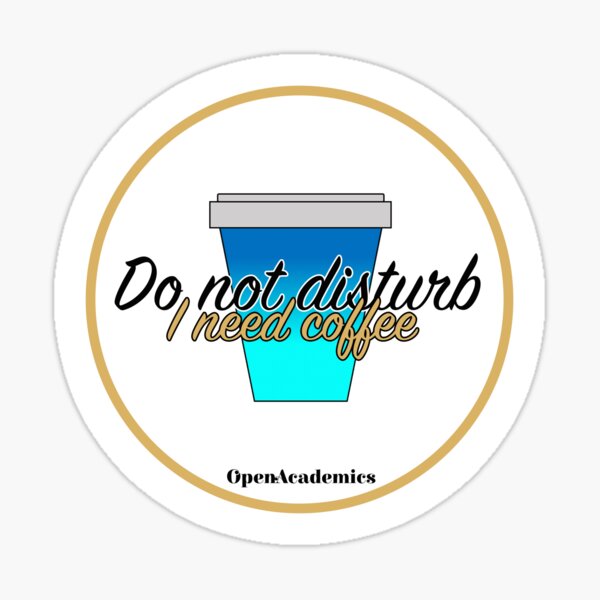 OpenAcademics Coffee logo Sticker