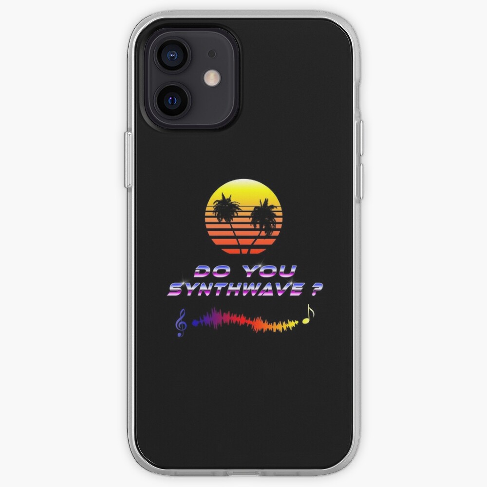 Do You Synthwave (with palm trees) iPhone Case