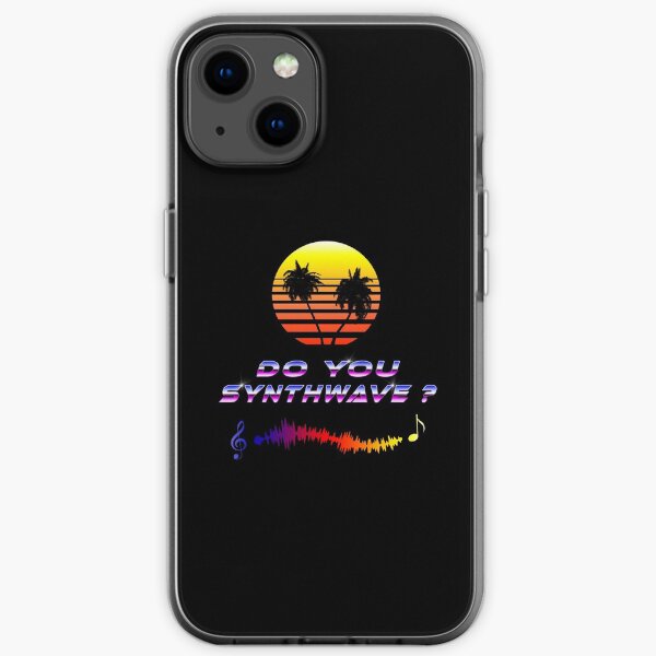 Do You Synthwave (with palm trees) iPhone Soft Case