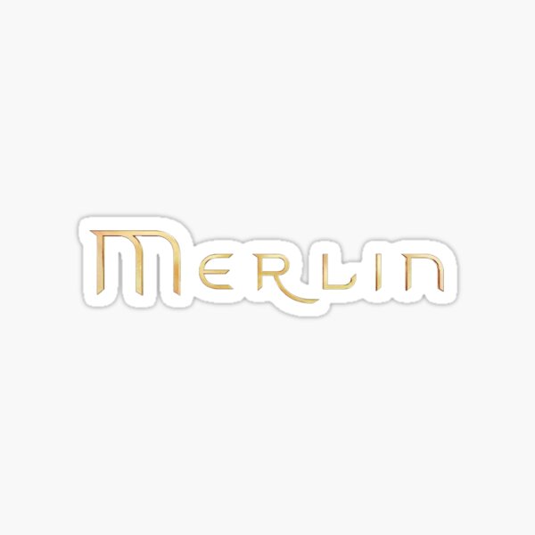 Merlin text Sticker