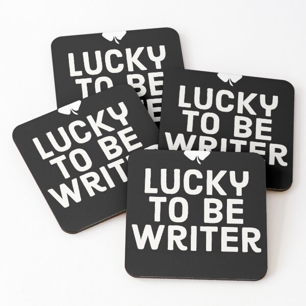 Item preview, Lucky To Be Writer  designed and sold by Sutra-Lotus-Co.