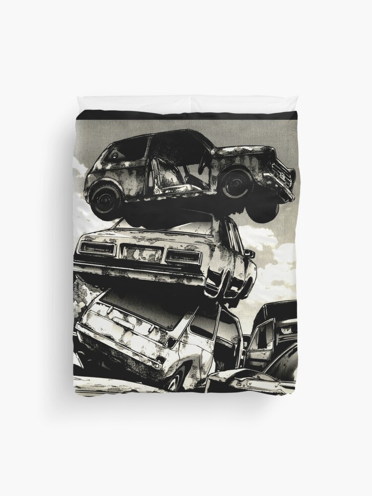 Restore Garage 251 Junkyard Duvet Cover By Symbolized Redbubble