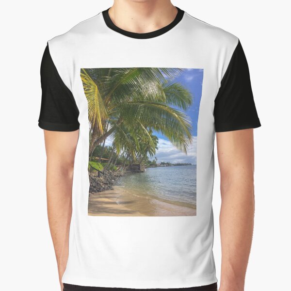 Palm Tree Maui Photo Art Graphic T-Shirt