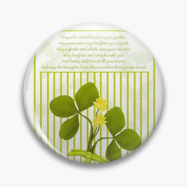 Item preview, St Patrick Shamrock Blessing tied in a bow designed and sold by Sheri42.