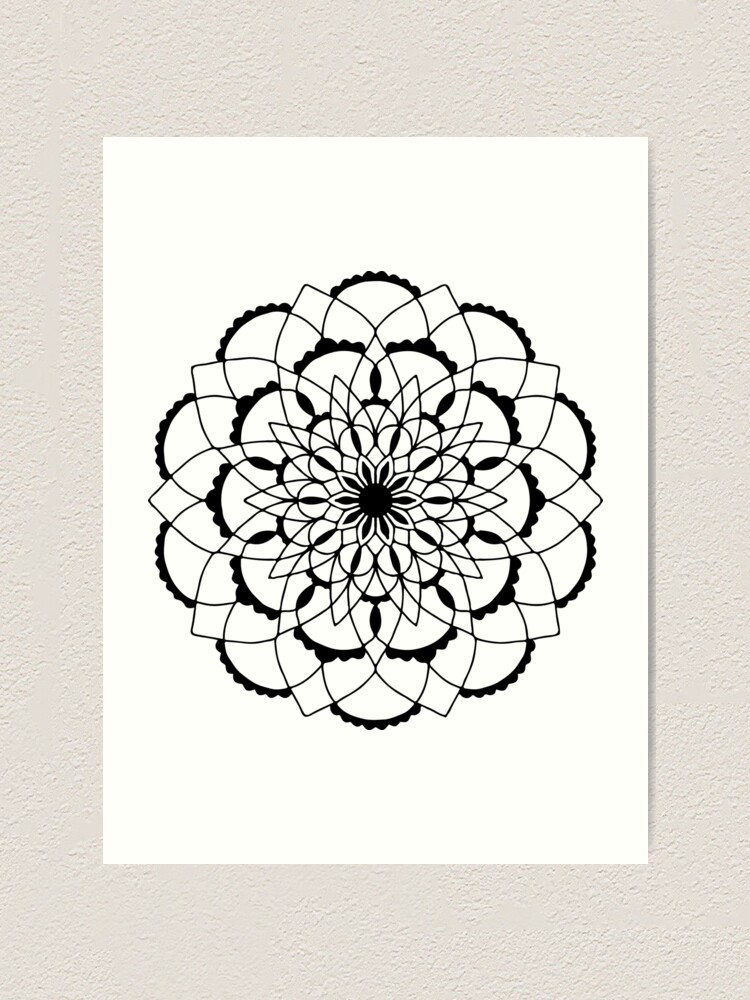 Small mandala Art Print