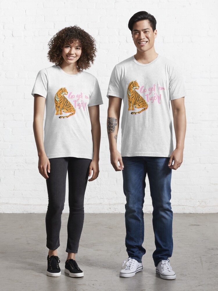 Go Get 'Em Tiger!  Essential T-Shirt for Sale by Creative Brat Design  Studio