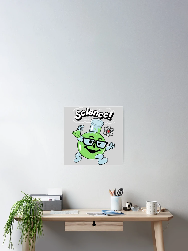 Aperçu 2 sur 3. Poster avec l'œuvre Science! créée et vendue par Raffiti.
