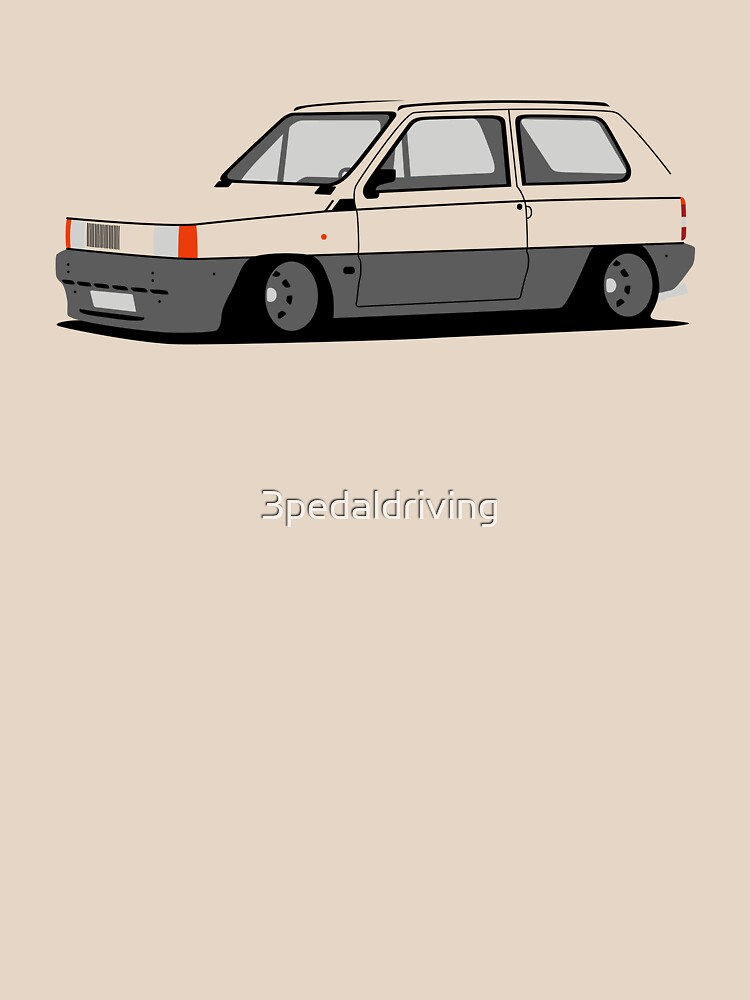 Fiat Panda 141 Slammed Essential T-Shirt for Sale by 3pedaldriving