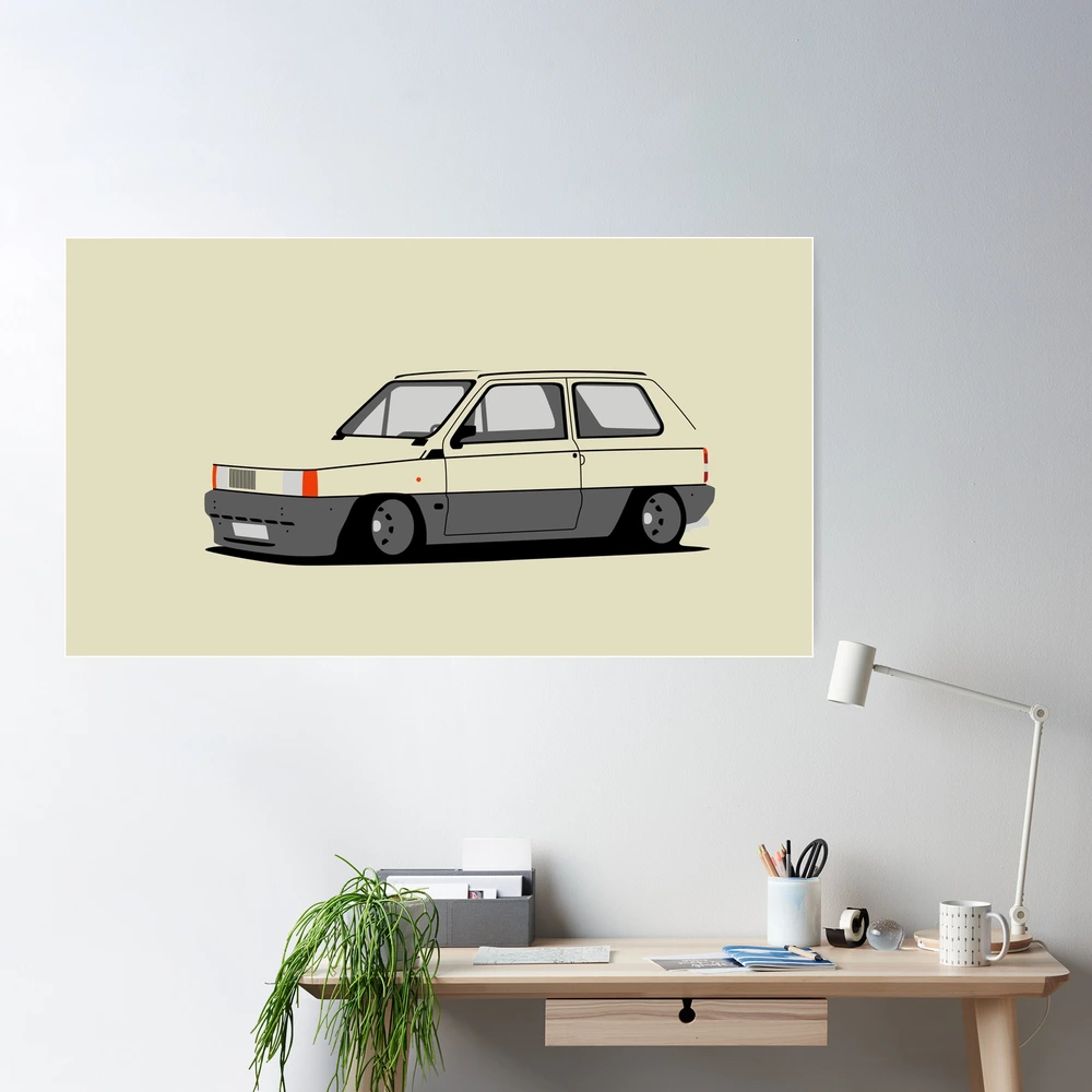 Fiat Panda 141 Slammed Poster for Sale by 3pedaldriving