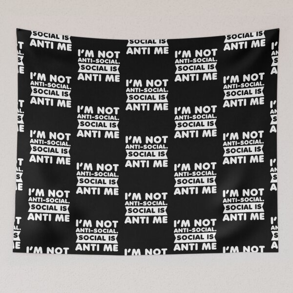 Item preview, Anti Social T-shirts - Anxiety t-shirts  , Anxious t-shirts , Funny t-shirts designed and sold by MrElgo.