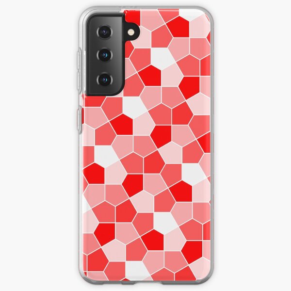 Cairo Pentagonal Tiles Red Samsung Galaxy Soft Case