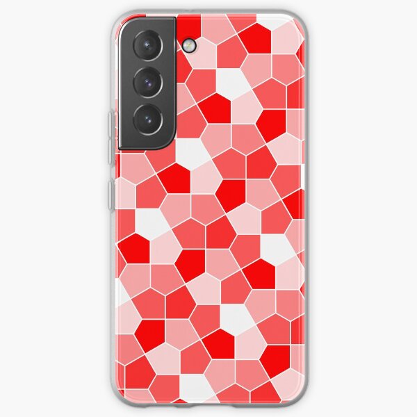 Cairo Pentagonal Tiles Red Samsung Galaxy Soft Case