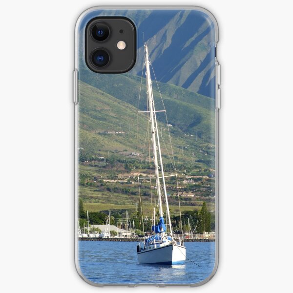 Maui Boat and Mountains iPhone Soft Case