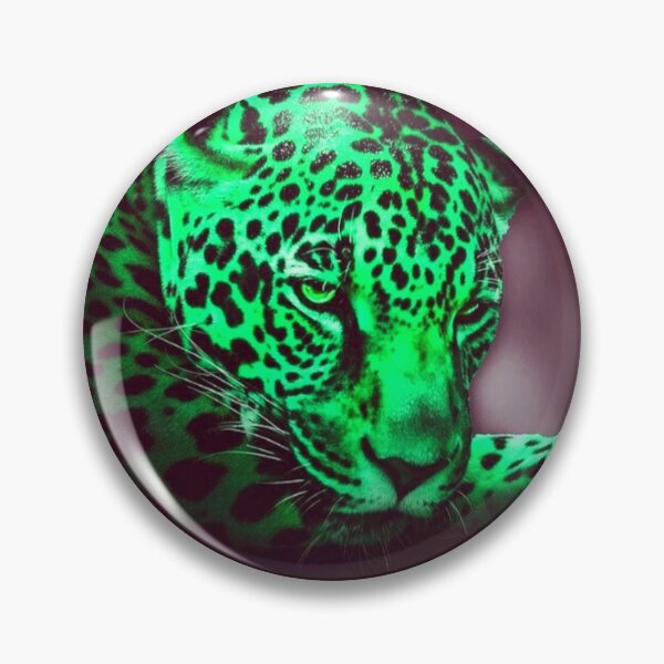 Item preview, Emerald Green Leopard Portrait designed and sold by Paulele.