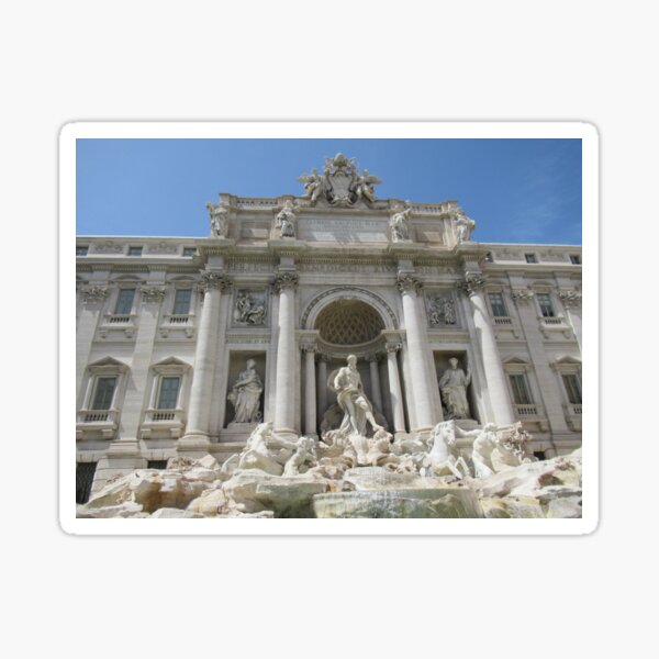 Trevi Fountain Italy Photography Sticker