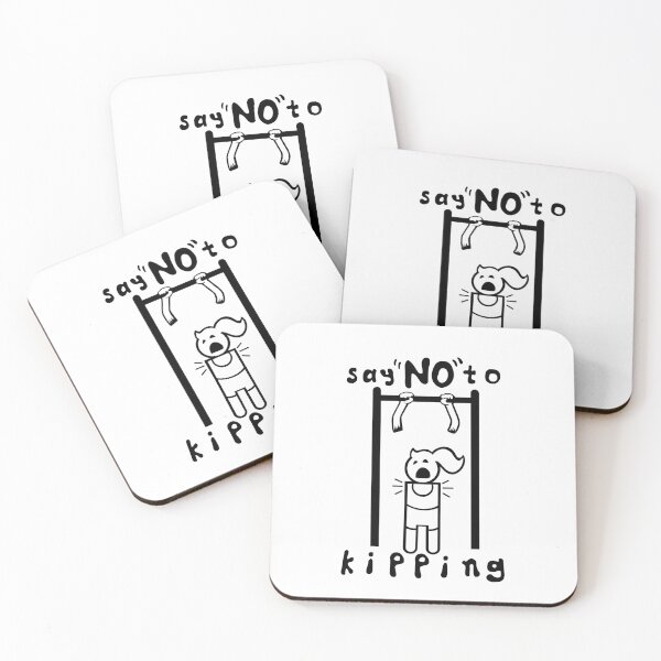 Item preview, Say no to kipping pull ups, fitness funny, gym humor designed and sold by Tim Addison.