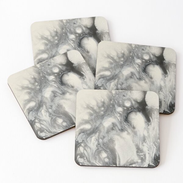 Item preview, Black on white, resin art, epoxy resin, synthetic resin designed and sold by Atelier-Hayn.