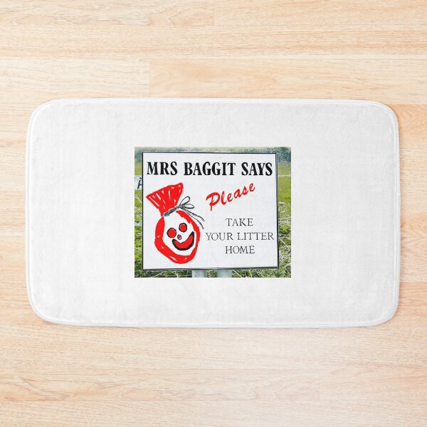 Item preview, Mrs Baggit says "take your litter home" designed and sold by ruthmarler.
