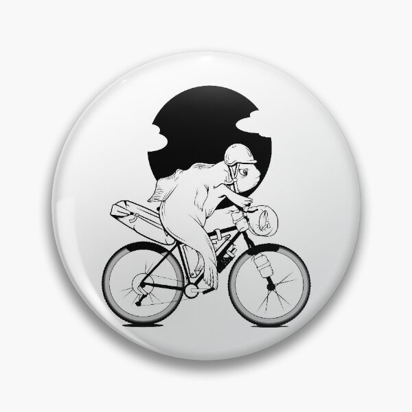 Item preview, Fish riding a bikepacking bike designed and sold by piedaydesigns.